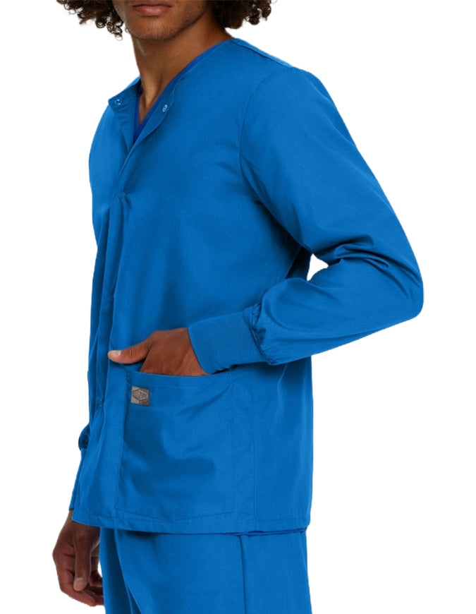 Landau ScrubZone Unisex Warm up Jacket - Royal Blue