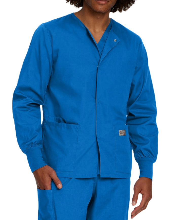 Landau ScrubZone Unisex Warm up Jacket - Royal Blue