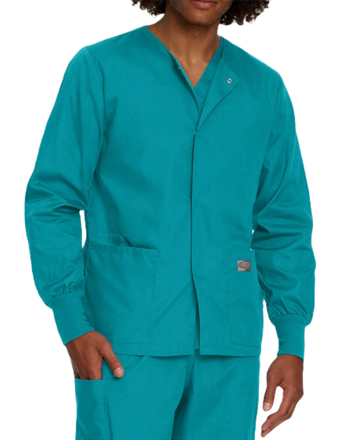 Landau Scrub Zone Unisex Warm up Jacket - Teal