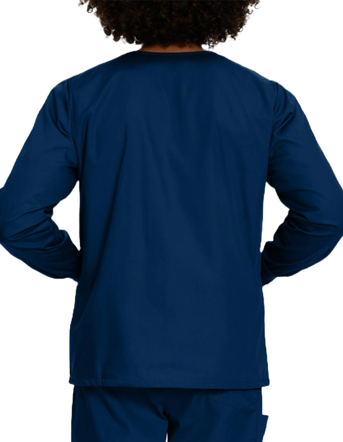 Landau ScrubZone Unisex Warm up Jacket - Navy Blue