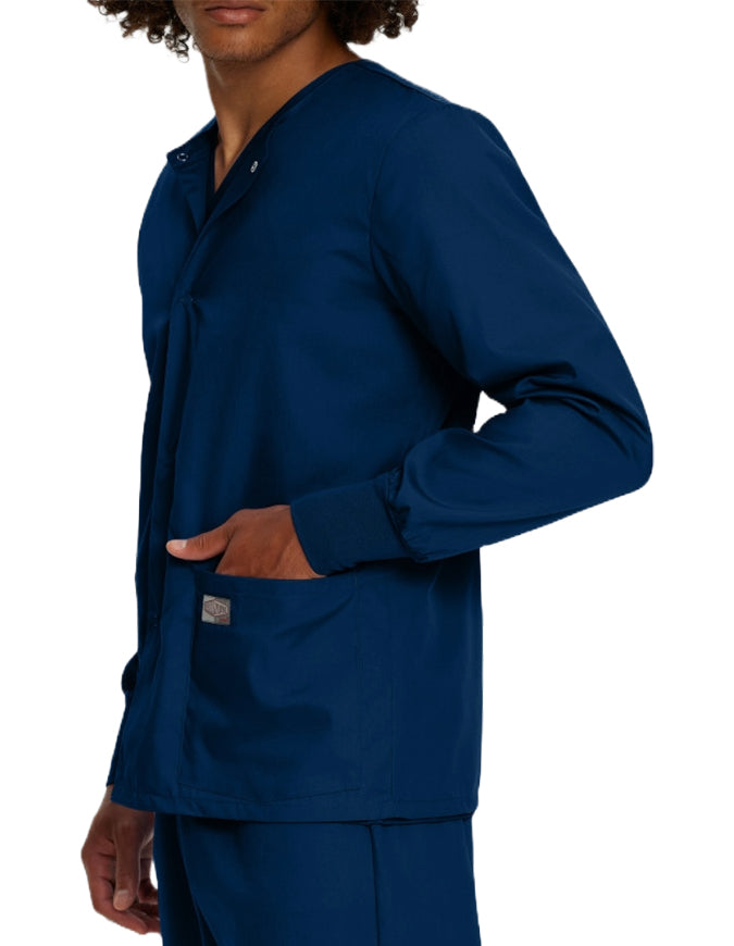 Landau ScrubZone Unisex Warm up Jacket - Navy Blue