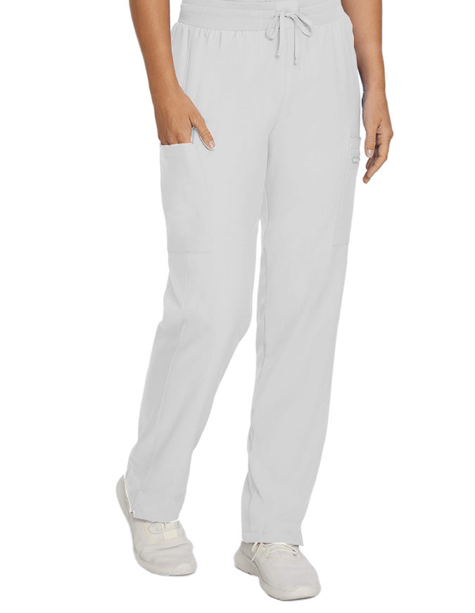 Landau Forward Women's Straight Leg Cargo Tall Scrub Pan - White