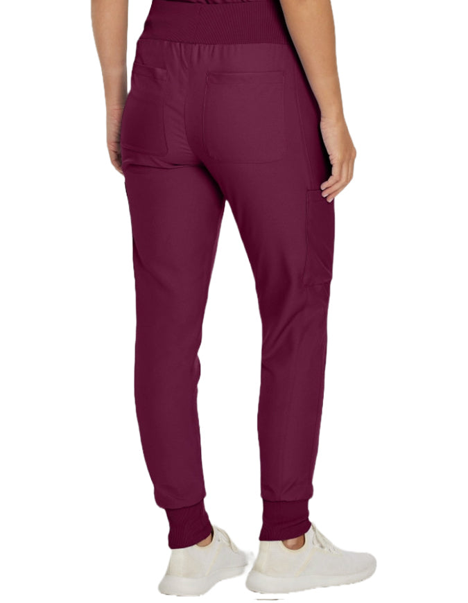 Landau Forward Women's Jogger Scrub Tall Pant - Wine