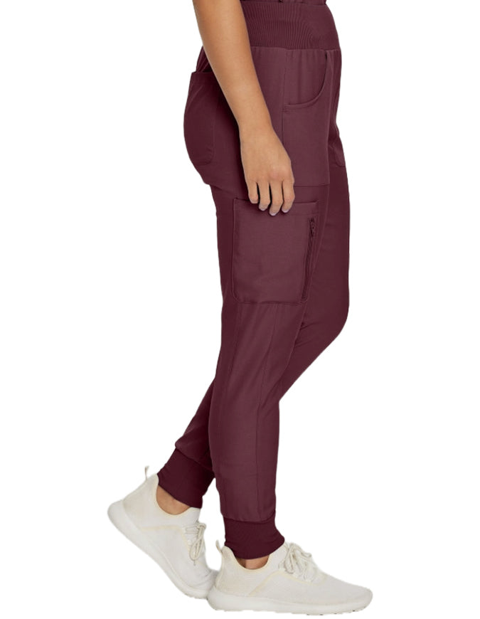 Landau Forward Women's Jogger Scrub Tall Pant - Wine