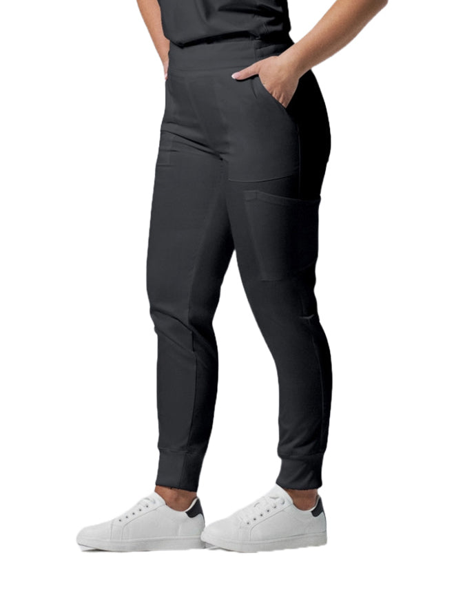 Landau ProFlex Women's Cargo Jogger Scrub Petite Pant - Graphite