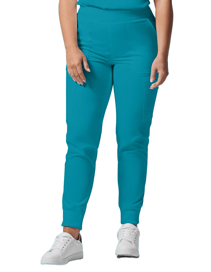 Landau ProFlex Women's Cargo Jogger Scrub Petite Pant - Teal