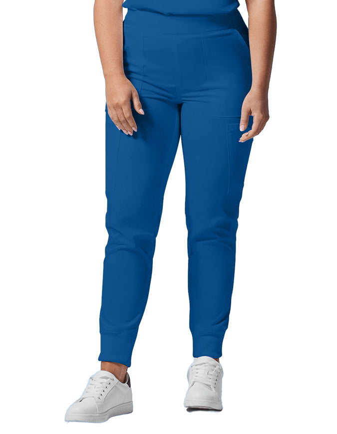 Landau ProFlex Women's Cargo Jogger Scrub Petite Pant - Royal Blue