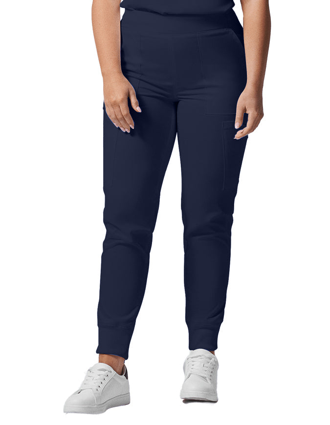 Landau ProFlex Women's Cargo Jogger Scrub Petite Pant - True Navy