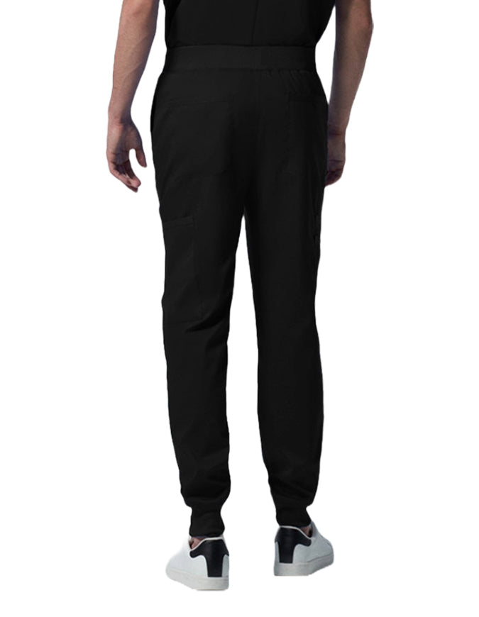 Landau ProFlex Men's Zip Fly Cargo Jogger Scrub Pant - Black