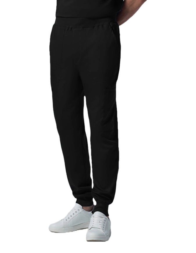 Landau ProFlex Men's Zip Fly Cargo Jogger Scrub Pant - Black