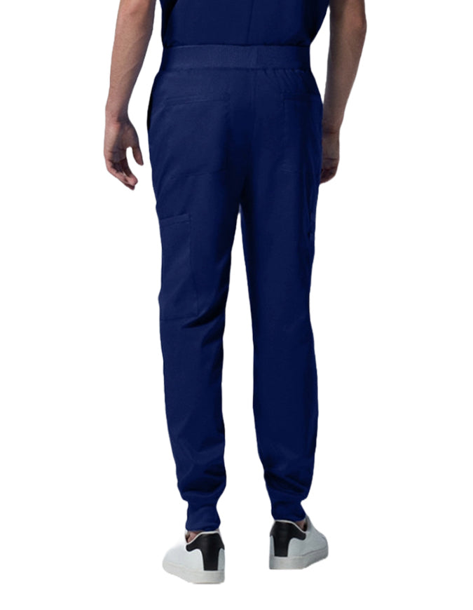 Landau ProFlex Men's Zip Fly Cargo Jogger Scrub Pant - Galaxy Blue