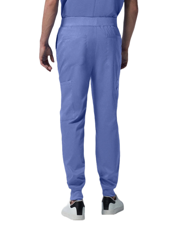 Landau ProFlex Men's Zip Fly Cargo Jogger Scrub Pant - Ciel Blue