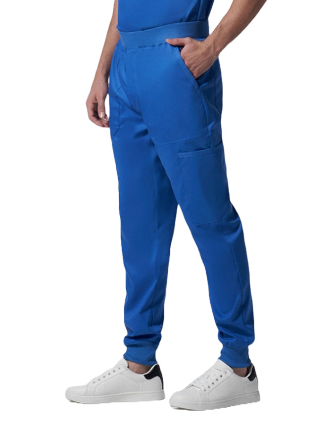 Landau ProFlex Men's Zip Fly Cargo Jogger Scrub Pant - Royal Blue