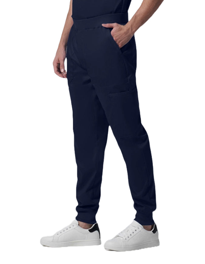 Landau ProFlex Men's Zip Fly Cargo Jogger Scrub Pant - True Navy