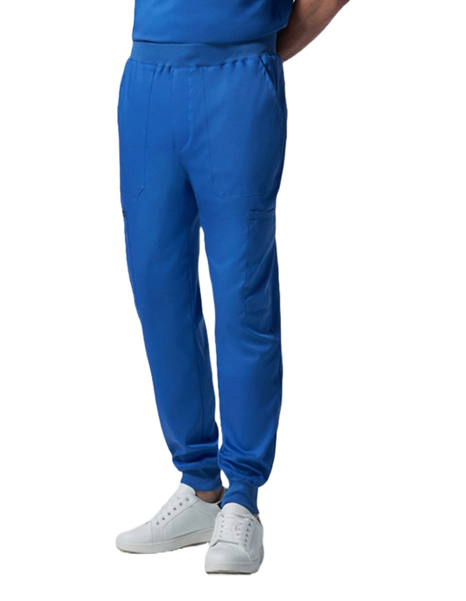 Landau ProFlex Men's Zip Fly Cargo Jogger Scrub Pant - Royal Blue