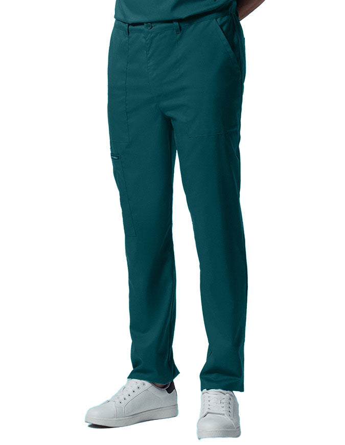 Landau ProFlex Men's Zip Fly Cargo Jogger Scrub Pant - Caribbean Blue