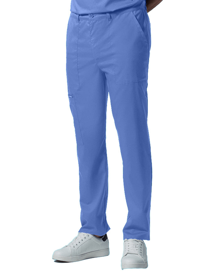 Landau ProFlex Men's Zip Fly Cargo Jogger Scrub Pant - Ciel Blue