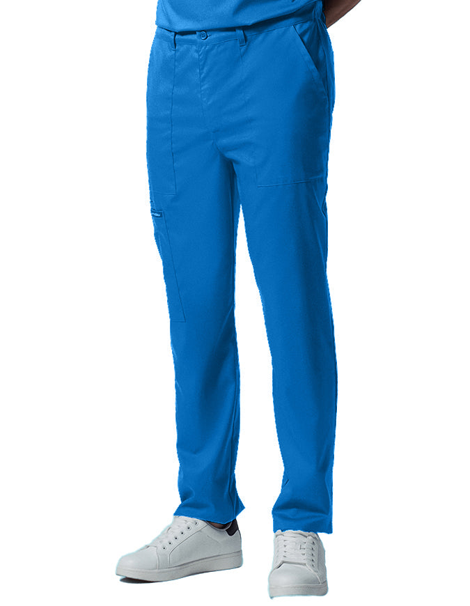 Landau ProFlex Men's Zip Fly Cargo Jogger Scrub Pant - Royal Blue