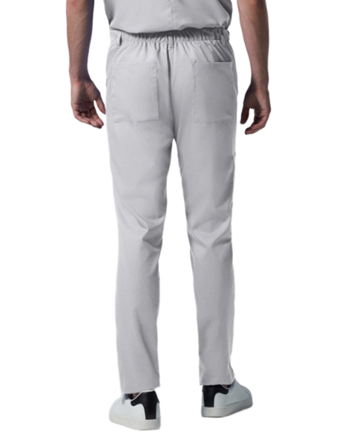 Landau Proflex Men's Straight-Leg Cargo Scrub Pant - White