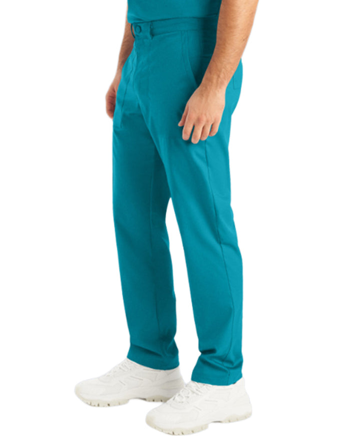 Landau Proflex Men's Straight-Leg Cargo Scrub Pant Teal