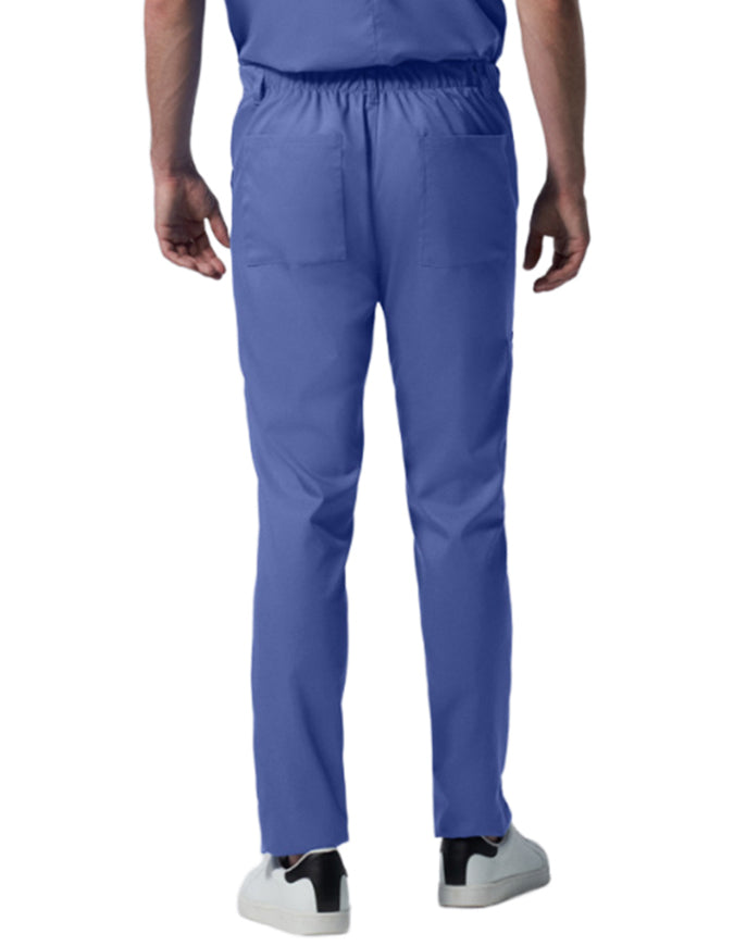 Landau Proflex Men's Straight-Leg Cargo Scrub Pant - Ciel Blue