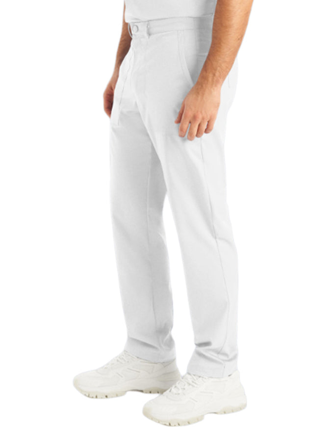 Landau Proflex Men's Straight-Leg Cargo Scrub Pant - White