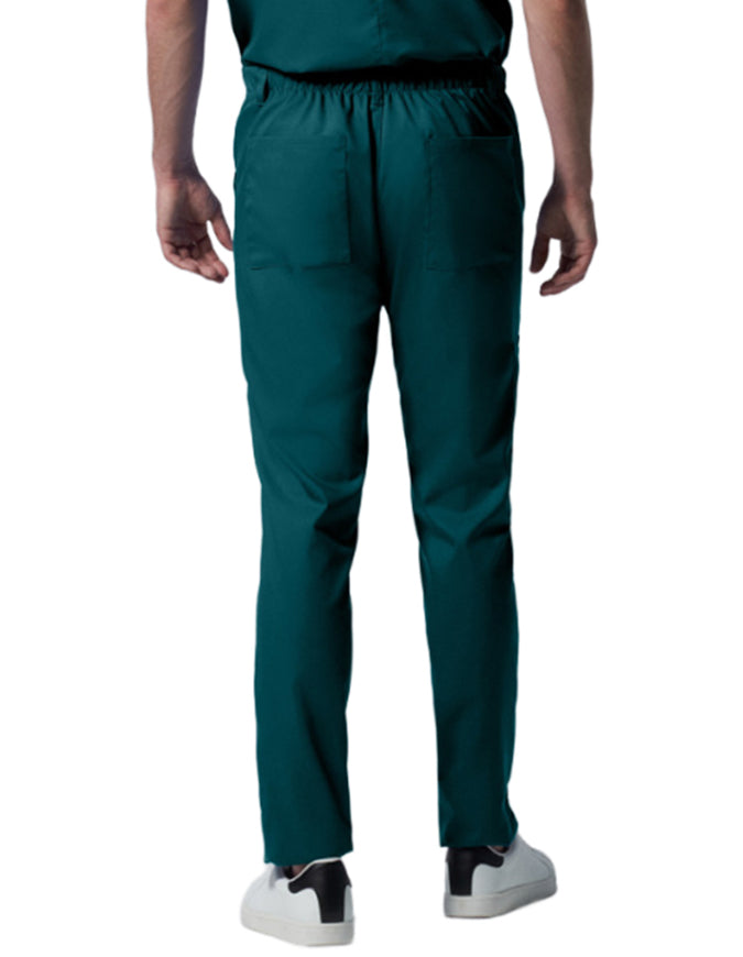 Landau Proflex Men's Straight-Leg Cargo Scrub Pant - Caribbean Blue