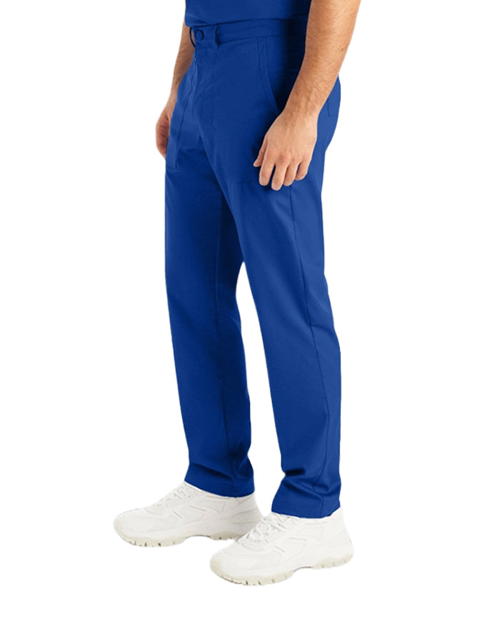 Landau Proflex Men's Straight-Leg Cargo Scrub Short Pant Royal Blue