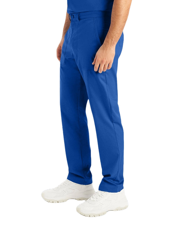 Landau Proflex Men's Straight-Leg Cargo Scrub Short Pant Royal Blue