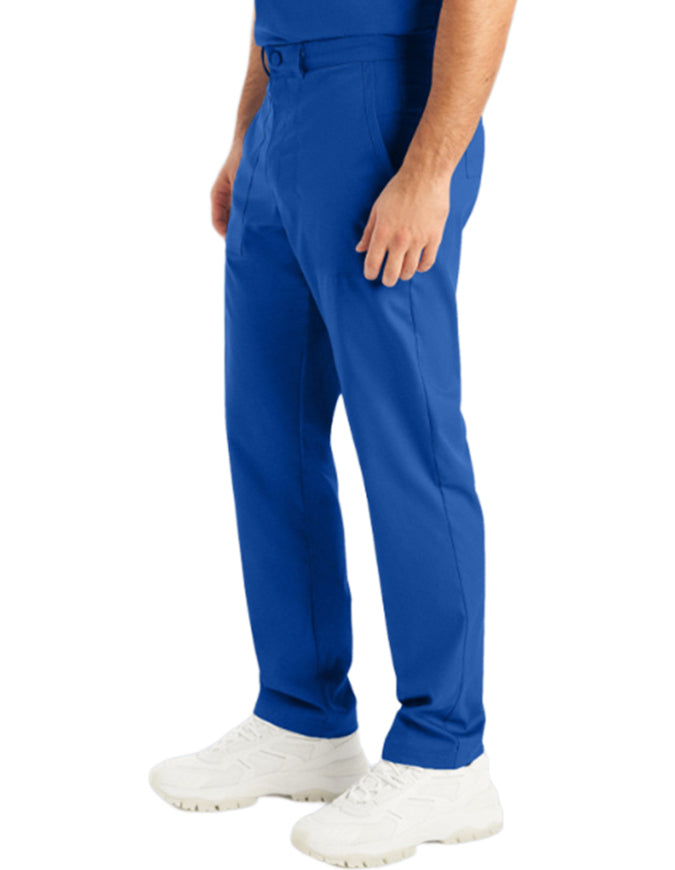 Landau Proflex Men's Straight-Leg Cargo Scrub Pant -Royal Blue