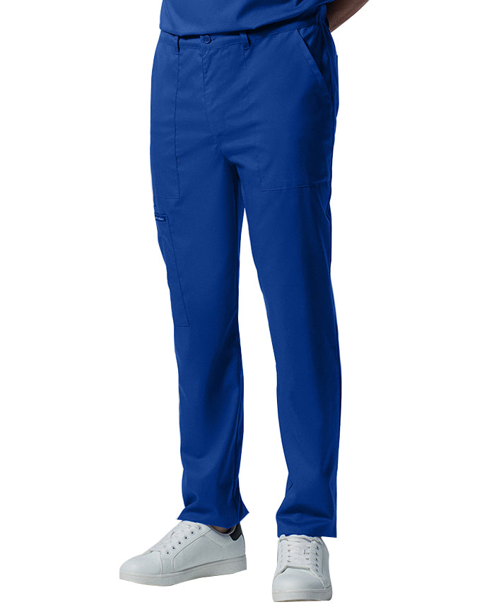 Landau Proflex Men's Straight-Leg Cargo Scrub Short Pant Royal Blue