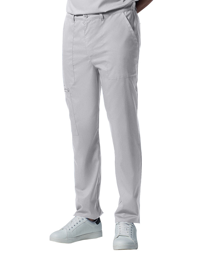 Landau Proflex Men's Straight-Leg Cargo Scrub Pant - White