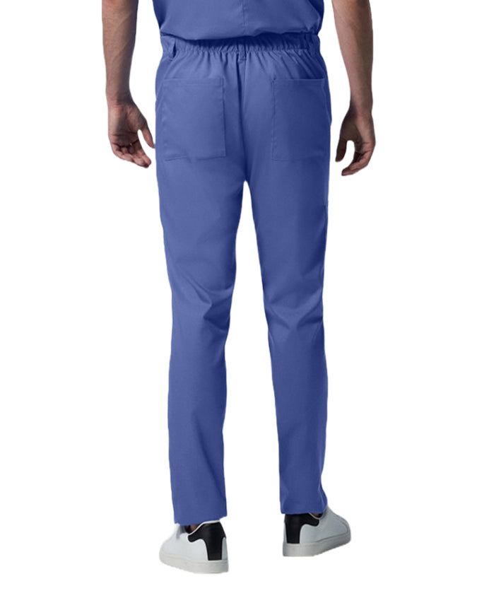 Landau Proflex Men's Straight-Leg Cargo Scrub Tall Pant Ciel Blue