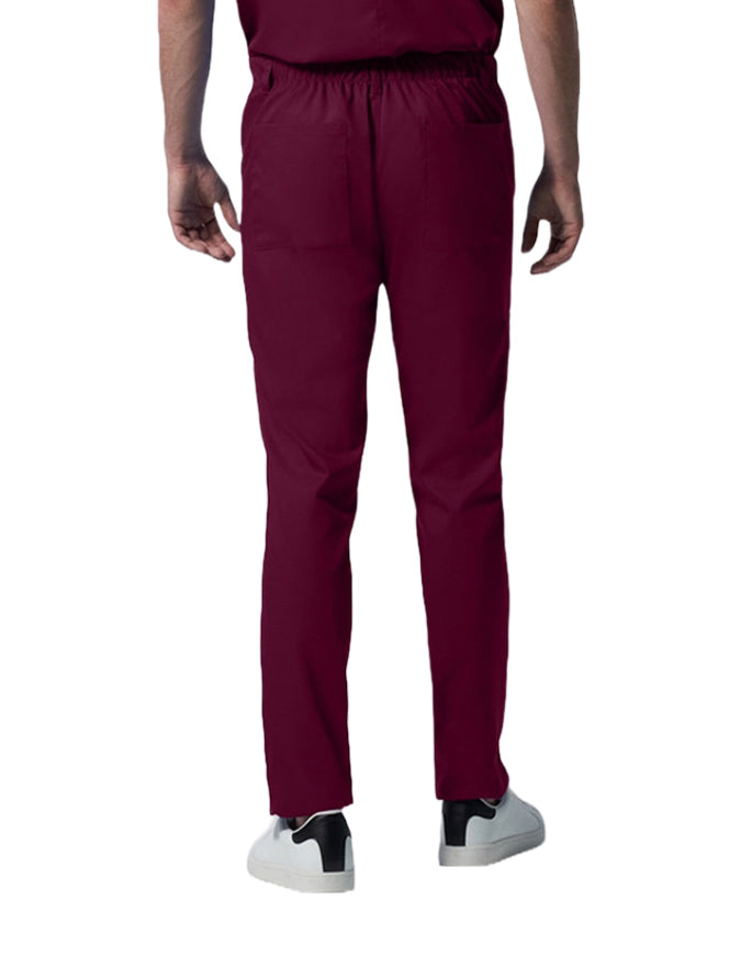 Landau Proflex Men's Straight-Leg Cargo Scrub Tall Pant Wine