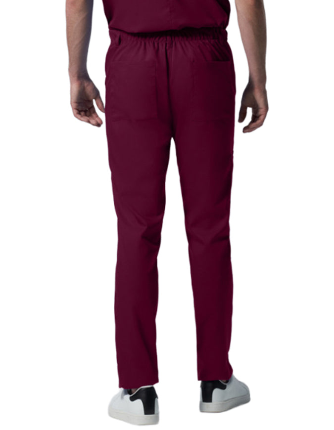 Landau Proflex Men's Straight-Leg Cargo Scrub Pant Wine 