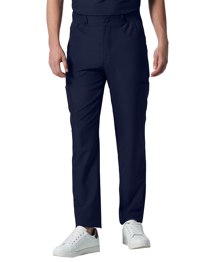 Landau Proflex Men's Straight-Leg Cargo Scrub Tall Pant Navy