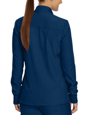 Landau Forward Women's Warm Up Quick Zip Track Jacket - Navy Blue