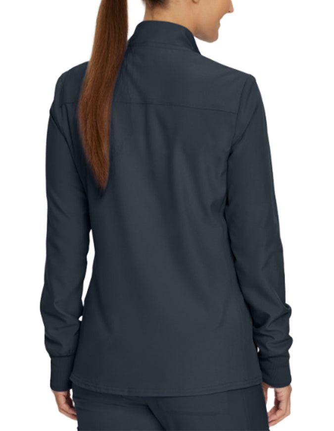 Landau Forward Women's Warm Up Quick Zip Track Jacket - Pewter