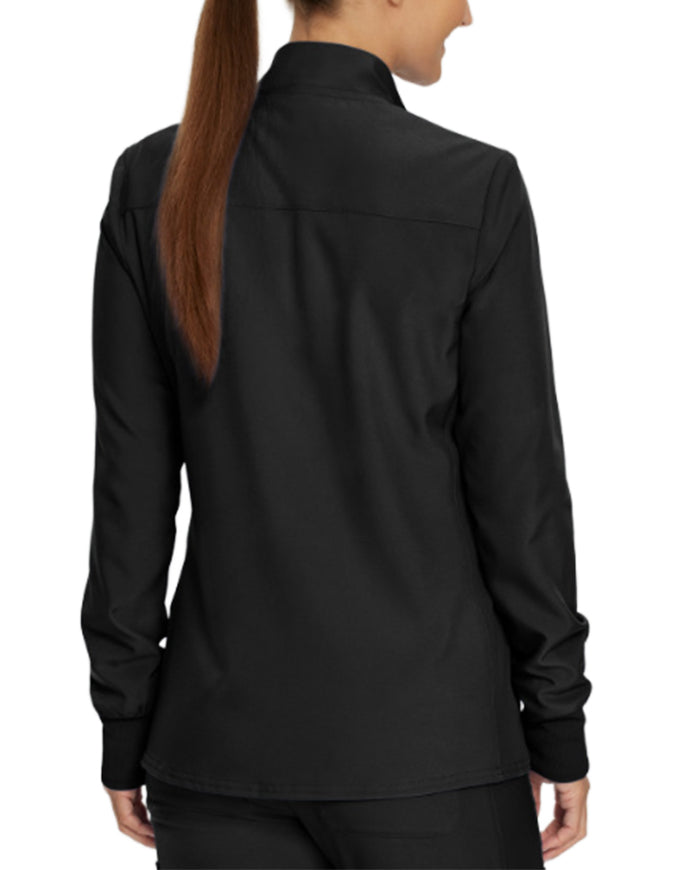 Landau Forward Women's Warm Up Quick Zip Track Jacket - Black