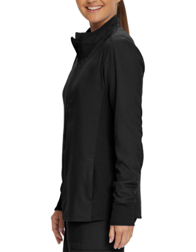 Landau Forward Women's Warm Up Quick Zip Track Jacket - Black