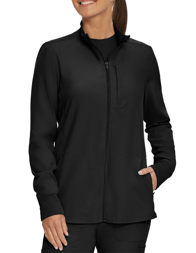 Landau Forward Women's Warm Up Quick Zip Track Jacket - Black