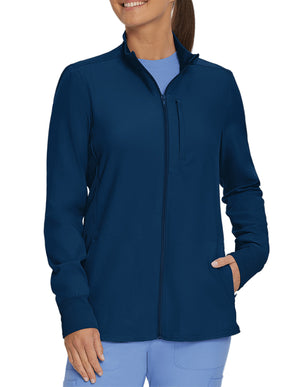 Landau Forward Women's Warm Up Quick Zip Track Jacket - Navy Blue