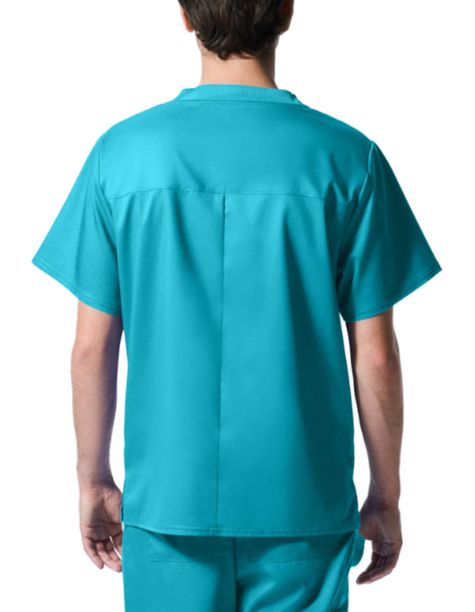 Landau ProFlex Men's 2 Pocket V-Neck Scrub Top - Teal