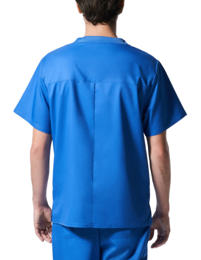 Landau ProFlex Men's 2 Pocket V-Neck Scrub Top - Royal Blue