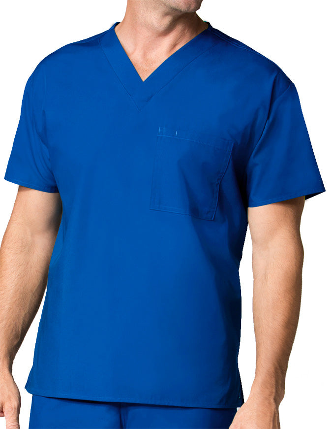 Maevn 28.75 Inch Core Unisex V-Neck Nursing Scrub Top  Royal