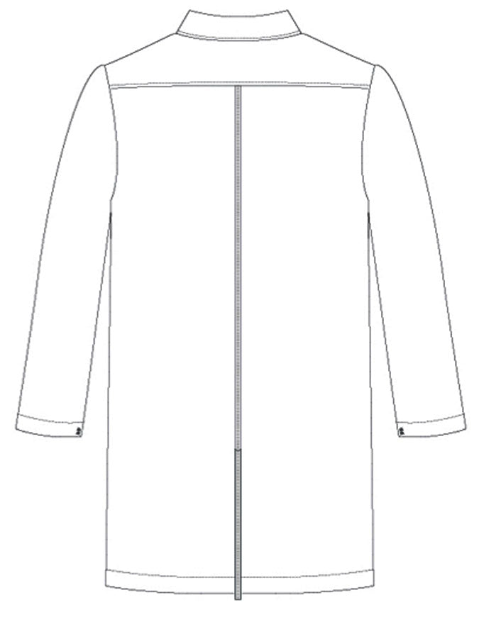 Maevn 35.5 Inch Unisex Notched Collar Lab Coat