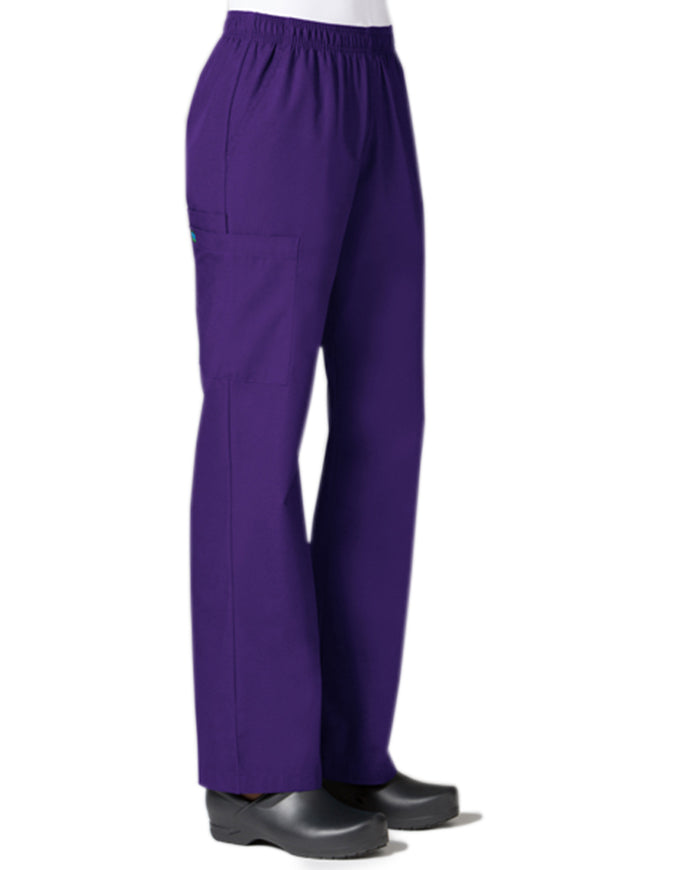 Maevn Core 31 Inch Women's Full Elastic Band Cargo Pant purple