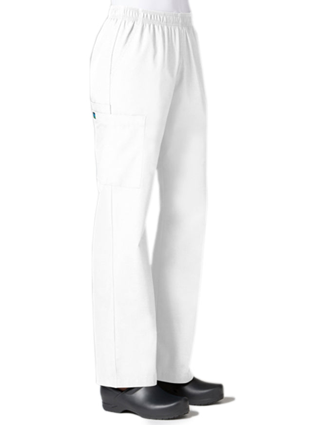 Maevn Core 31 Inch Women's Full Elastic Band Cargo Pant White