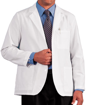 Meta 30 Inch Men's Consultation Lab Coat - White