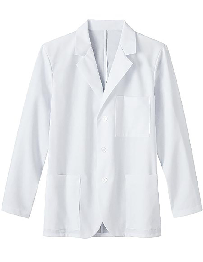 Meta 30 Inch Men's Consultation Lab Coat - White